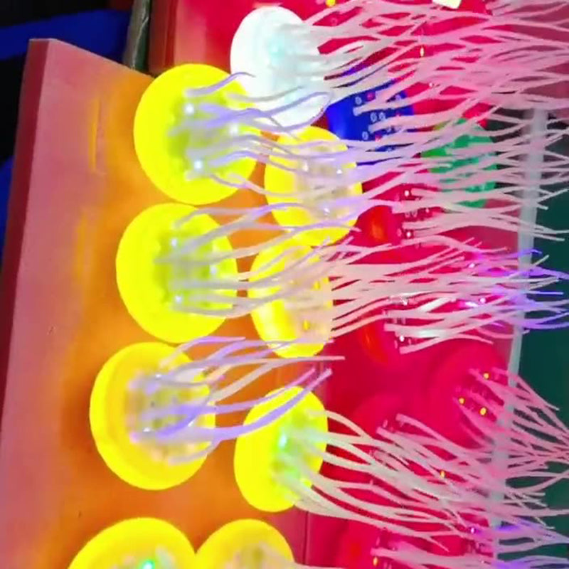 Silica Jellyfish Hanging LED Wall Sconce Lamp Night Light