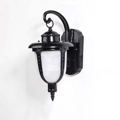 Waterproof Glass Carriage Lantern 1-Light Wall Sconce Lamp