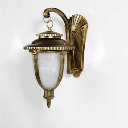 Waterproof Glass Carriage Lantern 1-Light Wall Sconce Lamp