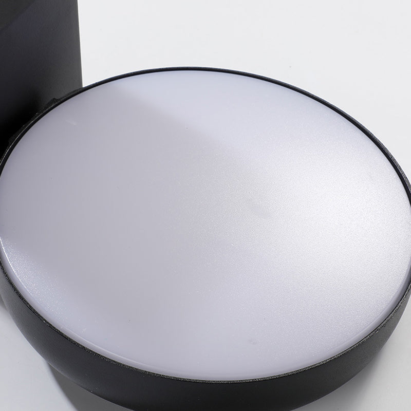 Modern Minimalist Waterproof Rotatable Aluminum PC Square Round LED Wall Sconce Lamp For Outdoor Patio