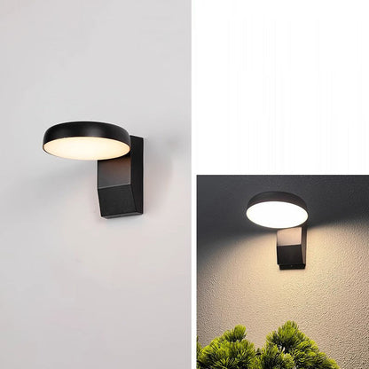 Modern Minimalist Waterproof Rotatable Aluminum PC Square Round LED Wall Sconce Lamp For Outdoor Patio