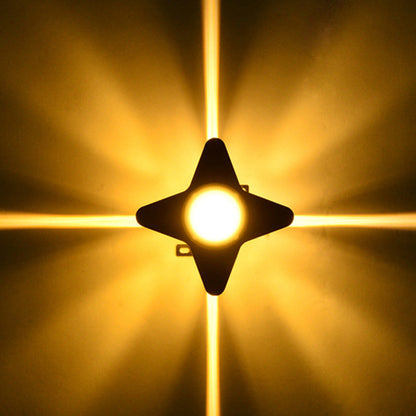 Waterproof Acrylic PC Cross Star LED Wall Sconce Lamp