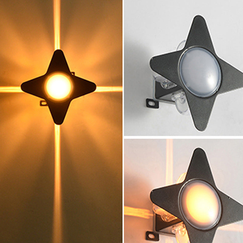 Waterproof Acrylic PC Cross Star LED Wall Sconce Lamp