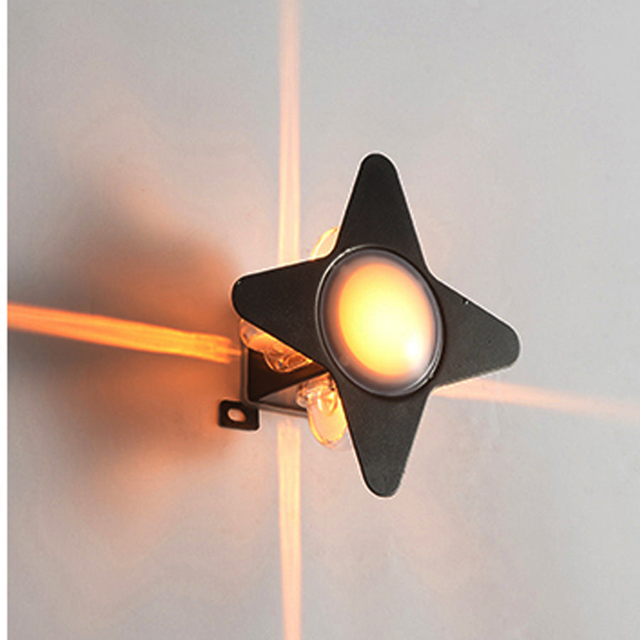 Waterproof Acrylic PC Cross Star LED Wall Sconce Lamp