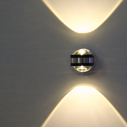 Simplicity Aluminum Crystal Ball LED Wall Sconce Lamp