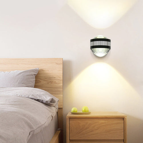 Simplicity Aluminum Crystal Ball LED Wall Sconce Lamp