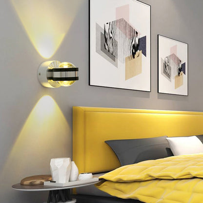 Simplicity Aluminum Crystal Ball LED Wall Sconce Lamp