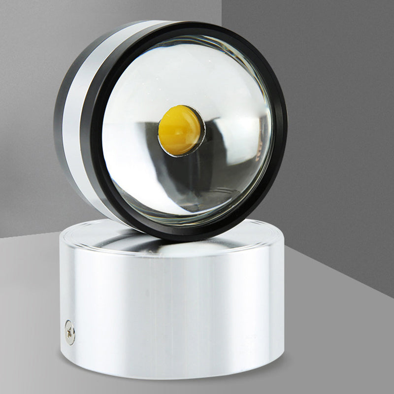 Simplicity Aluminum Crystal Ball LED Wall Sconce Lamp