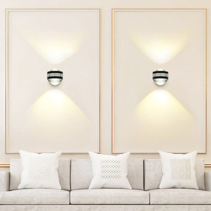 Simplicity Aluminum Crystal Ball LED Wall Sconce Lamp