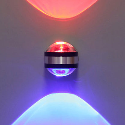 Simplicity Aluminum Crystal Ball LED Wall Sconce Lamp
