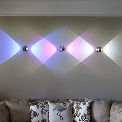 Simplicity Aluminum Crystal Ball LED Wall Sconce Lamp