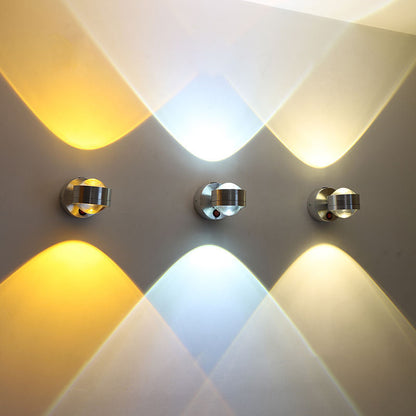 Simplicity Aluminum Crystal Ball LED Wall Sconce Lamp