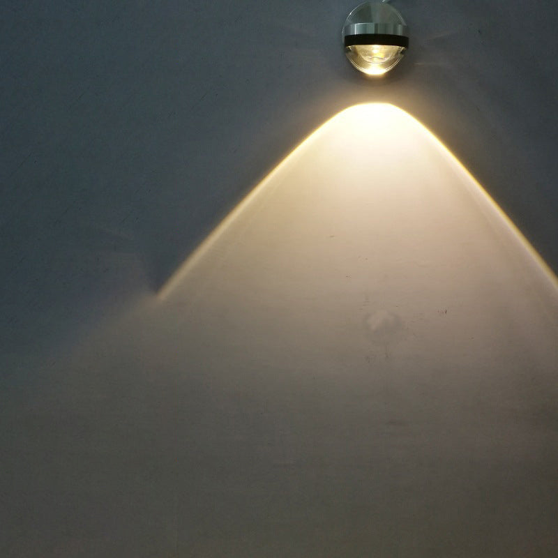 Simplicity Aluminum Crystal Ball LED Wall Sconce Lamp