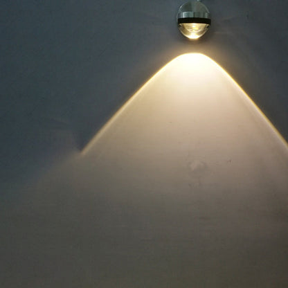 Simplicity Aluminum Crystal Ball LED Wall Sconce Lamp