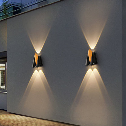 Waterproof Aluminum Plane Up And Down LED Wall Sconce Lamp