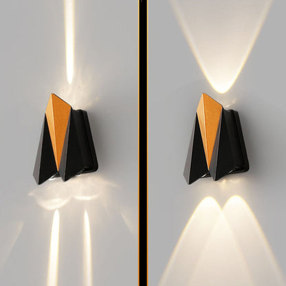 Waterproof Aluminum Plane Up And Down LED Wall Sconce Lamp