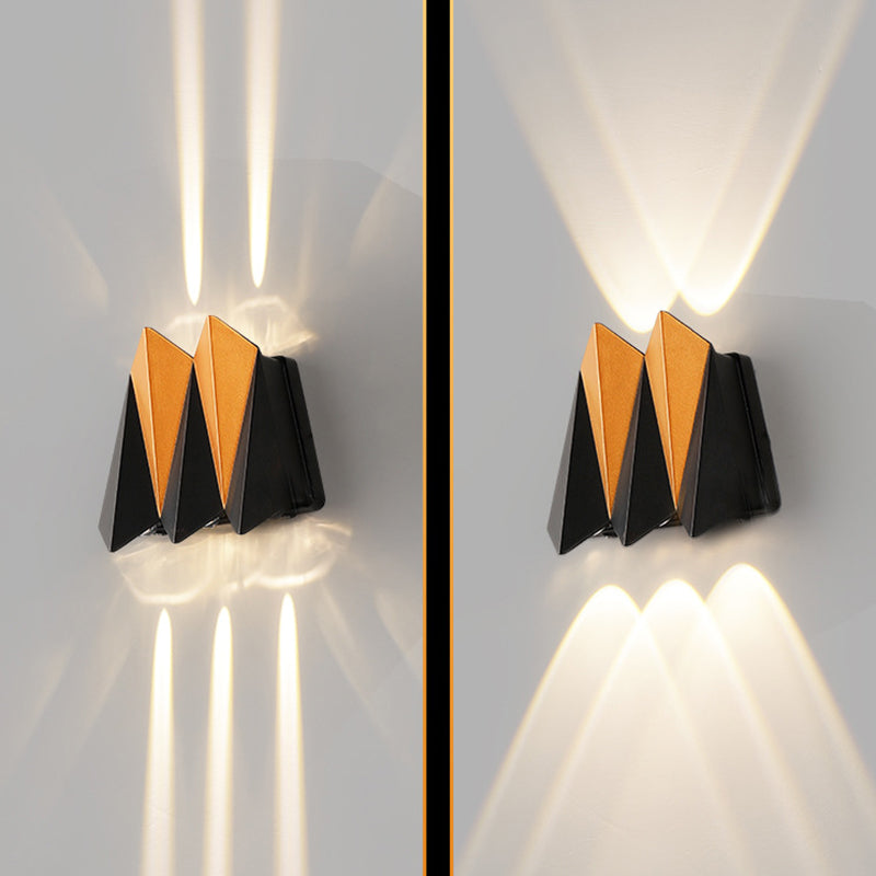 Waterproof Aluminum Plane Up And Down LED Wall Sconce Lamp