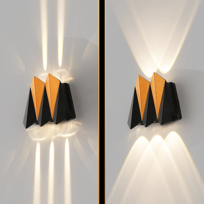Waterproof Aluminum Plane Up And Down LED Wall Sconce Lamp