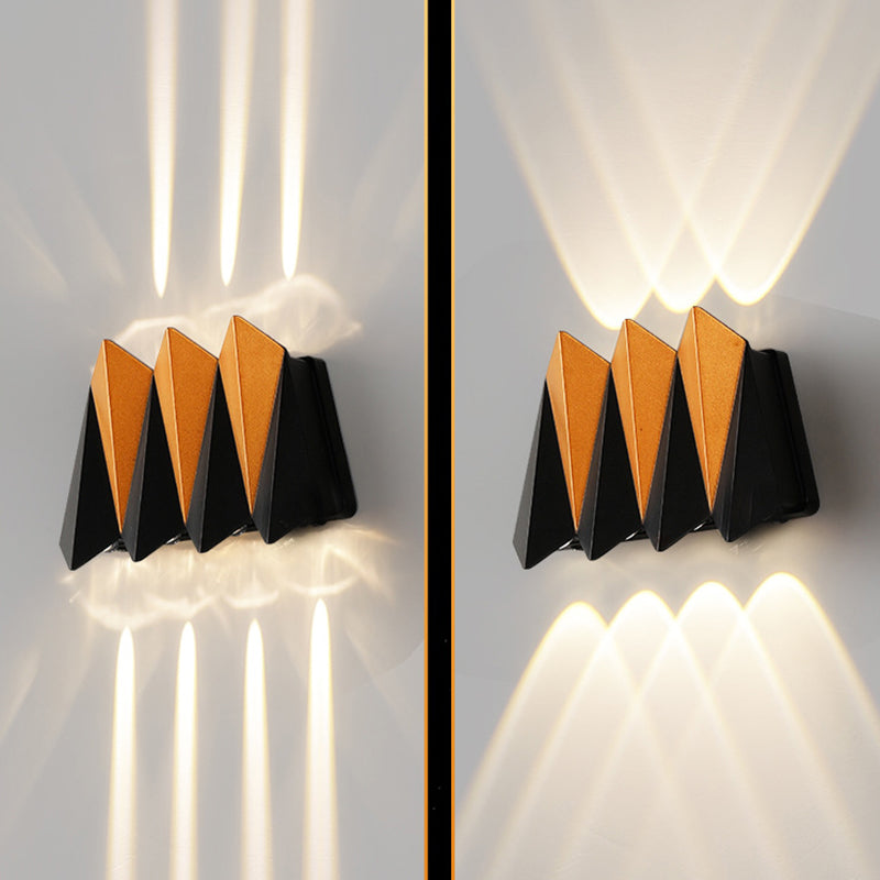 Waterproof Aluminum Plane Up And Down LED Wall Sconce Lamp