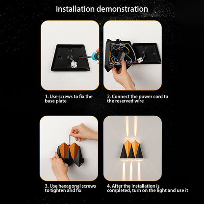 Waterproof Aluminum Plane Up And Down LED Wall Sconce Lamp