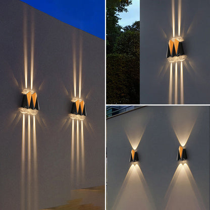 Waterproof Aluminum Plane Up And Down LED Wall Sconce Lamp