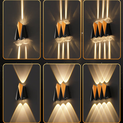 Waterproof Aluminum Plane Up And Down LED Wall Sconce Lamp