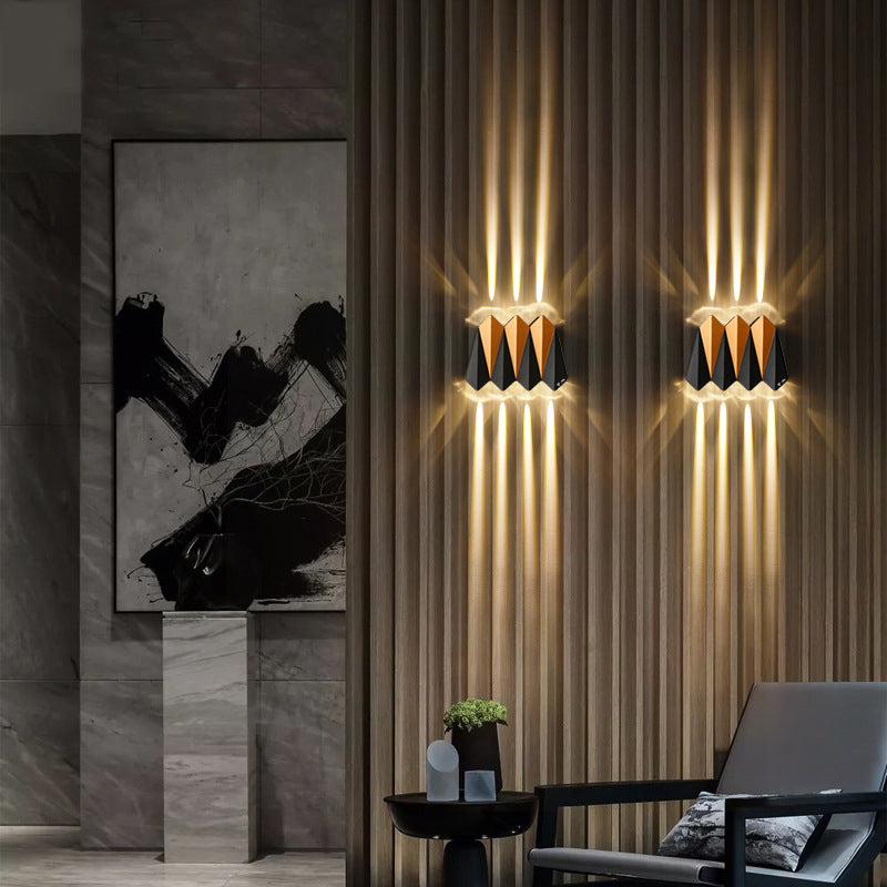 Waterproof Aluminum Plane Up And Down LED Wall Sconce Lamp