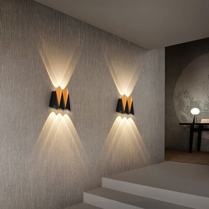 Waterproof Aluminum Plane Up And Down LED Wall Sconce Lamp