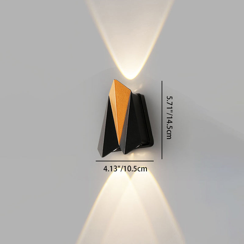 Waterproof Aluminum Plane Up And Down LED Wall Sconce Lamp