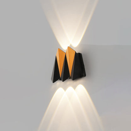 Waterproof Aluminum Plane Up And Down LED Wall Sconce Lamp