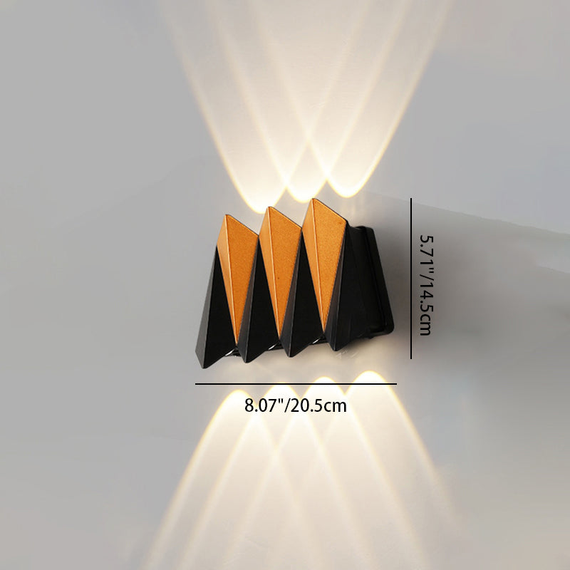 Waterproof Aluminum Plane Up And Down LED Wall Sconce Lamp