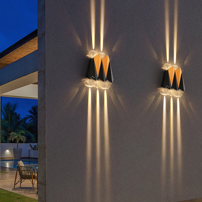 Waterproof Aluminum Plane Up And Down LED Wall Sconce Lamp