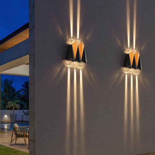 Waterproof Aluminum Plane Up And Down LED Wall Sconce Lamp