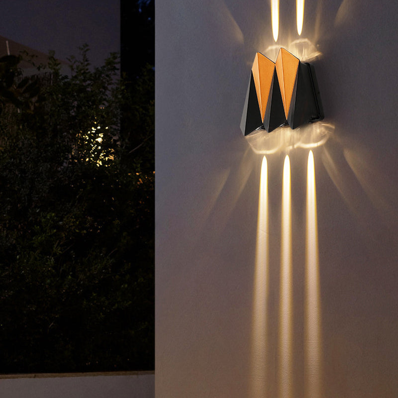Waterproof Aluminum Plane Up And Down LED Wall Sconce Lamp