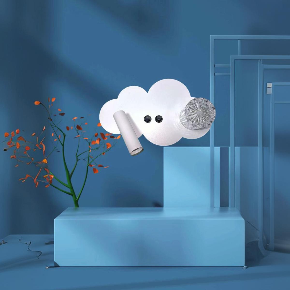 Creative Aluminum Cloud Spotlight LED Wall Sconce Lamp