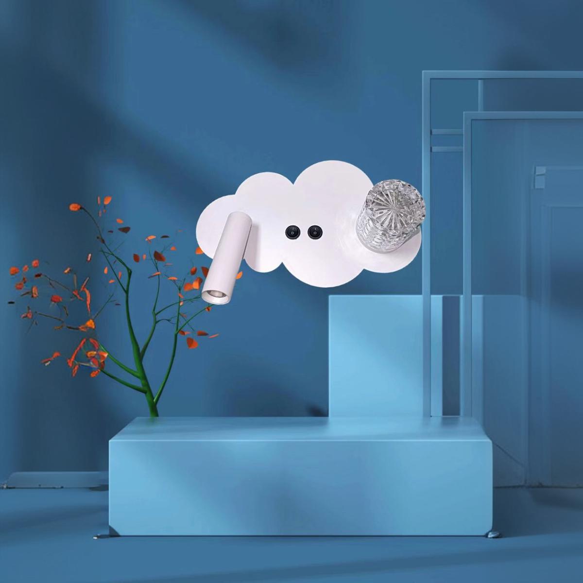 Creative Aluminum Cloud Spotlight LED Wall Sconce Lamp