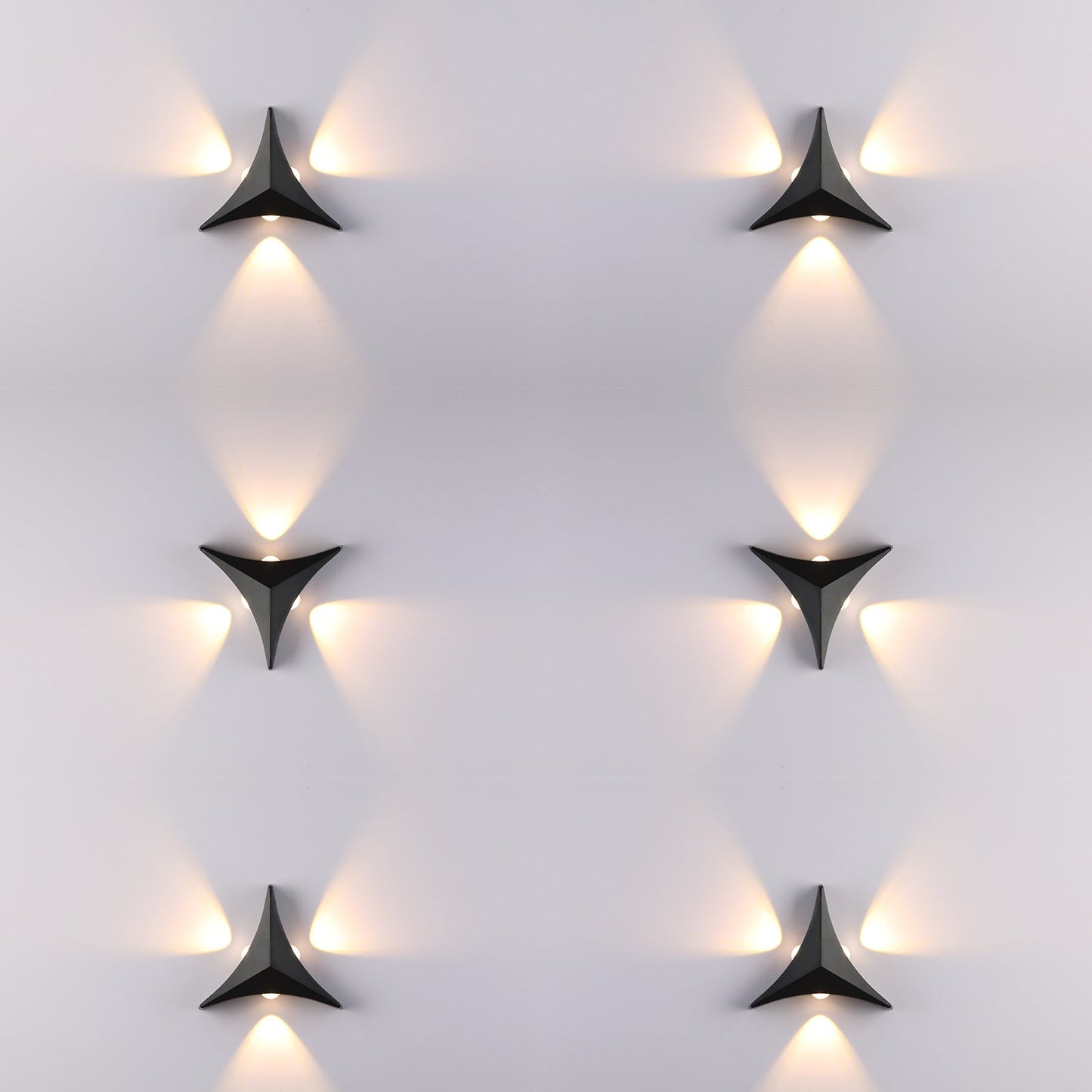 Modern Minimalist Aluminum Triangle LED Wall Sconce Lamp
