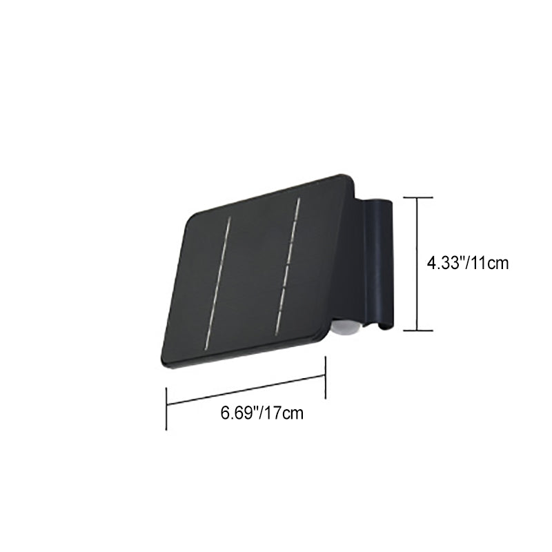 Solar ABS Acrylic Rectangular LED Wall Sconce Lamp