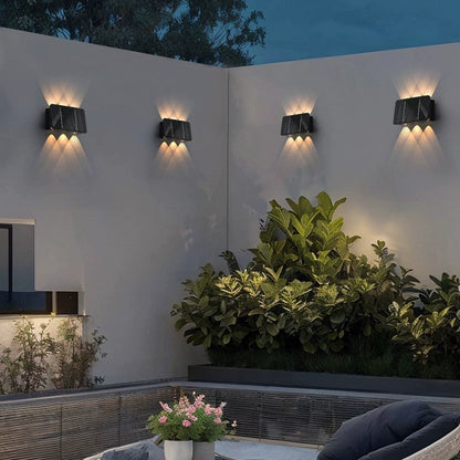 Solar ABS Acrylic Rectangular LED Wall Sconce Lamp