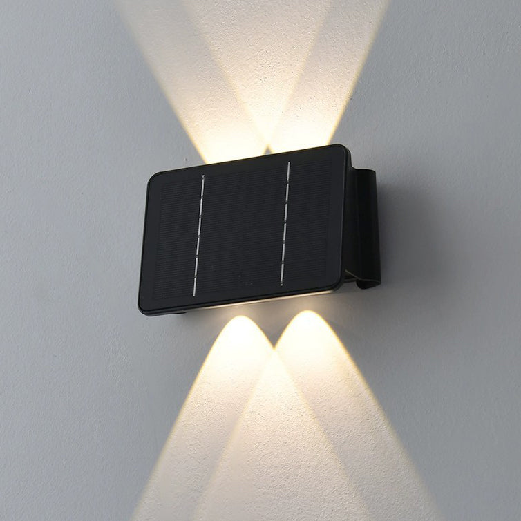 Solar ABS Acrylic Rectangular LED Wall Sconce Lamp