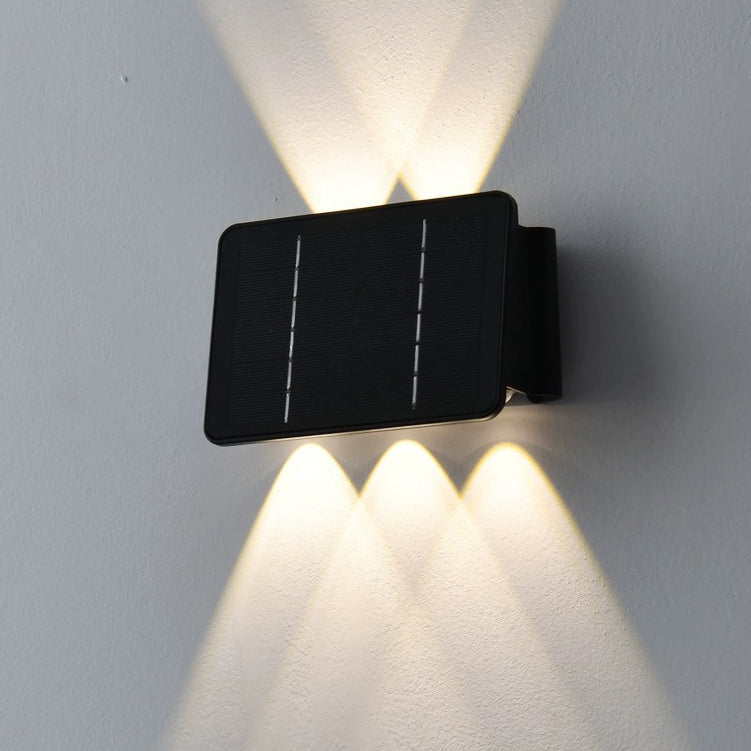 Solar ABS Acrylic Rectangular LED Wall Sconce Lamp