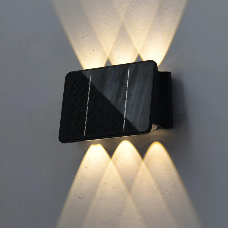 Solar ABS Acrylic Rectangular LED Wall Sconce Lamp