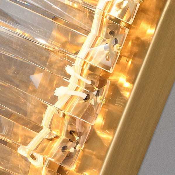 Luxury Metal Crystal Strip DNA Helix LED Wall Sconce Lamp
