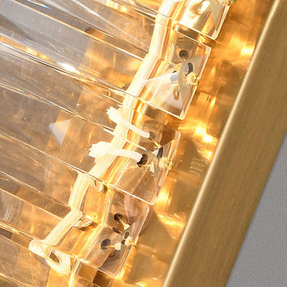 Luxury Metal Crystal Strip DNA Helix LED Wall Sconce Lamp