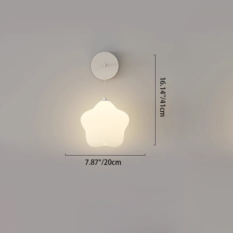 Modern Simplicity Iron PE Star LED Wall Sconce Lamp
