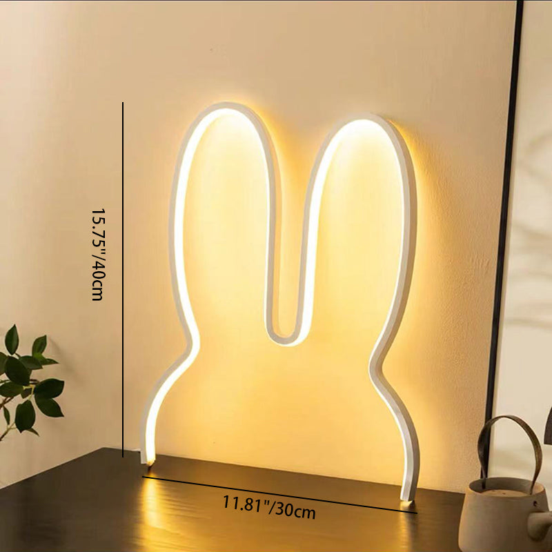 Kids Metal USB Bunny Ear Hanging LED Wall Sconce Lamp