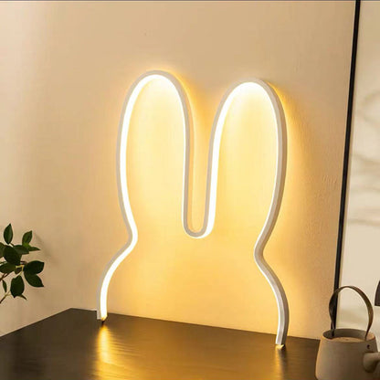 Kids Metal USB Bunny Ear Hanging LED Wall Sconce Lamp