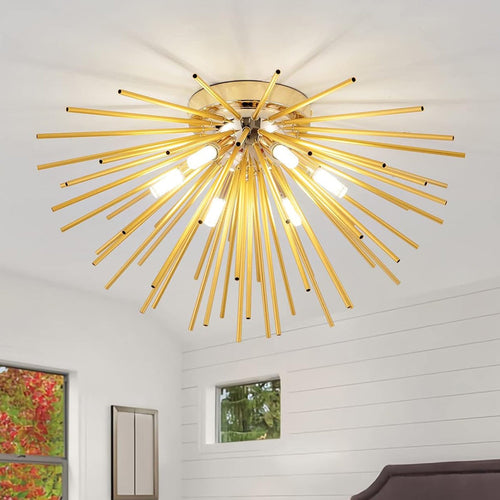 Contemporary Stainless Steel Ceiling Light