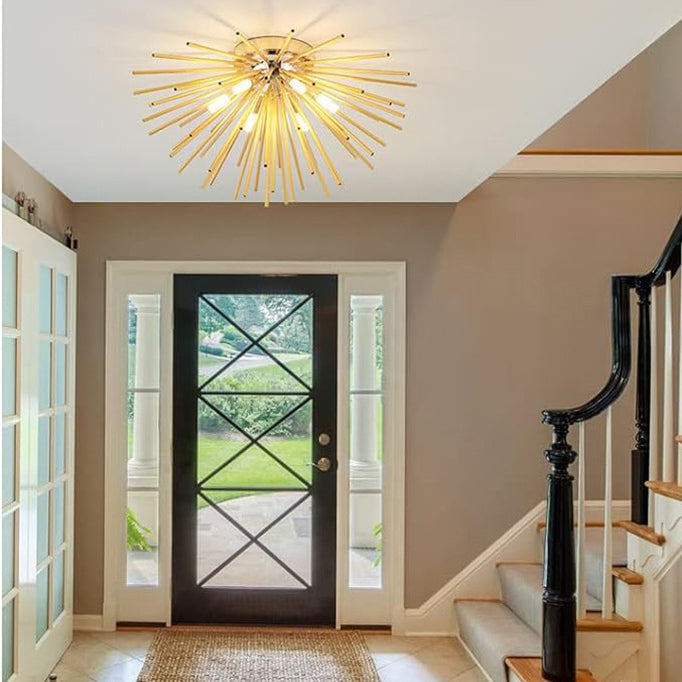 Contemporary Stainless Steel Ceiling Light