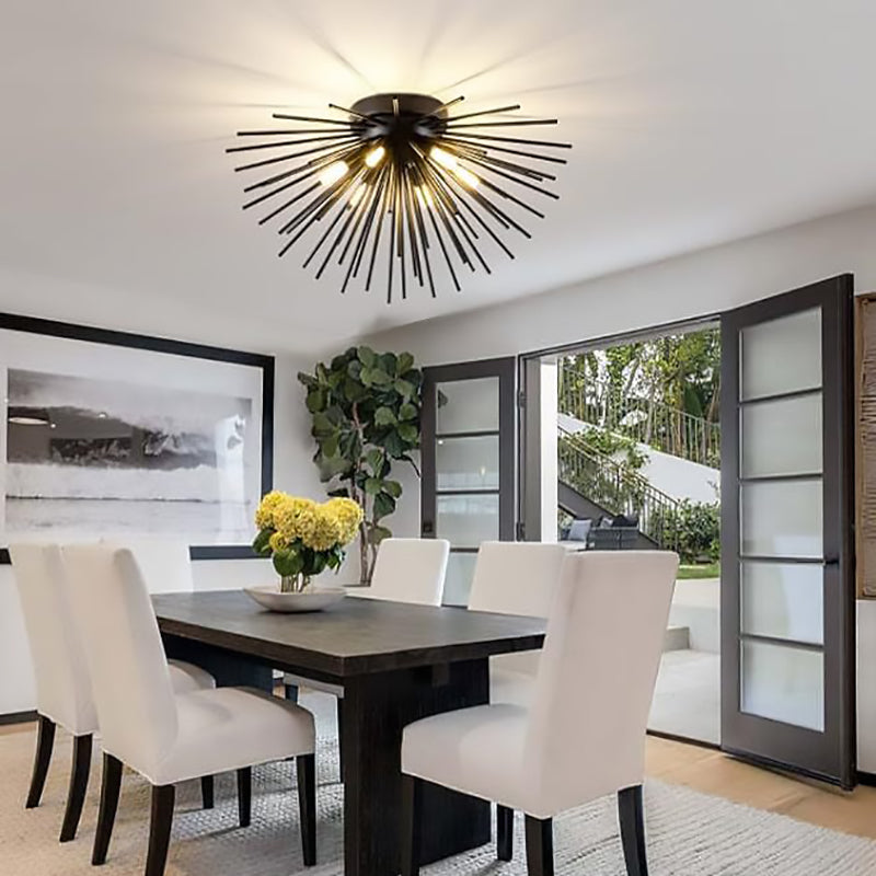 Contemporary Stainless Steel Ceiling Light